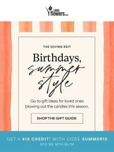 Best-of: summer birthday gifts