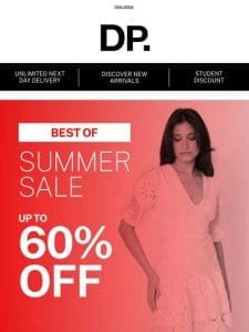 Best of summer: up to 60% off!