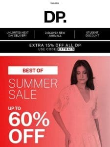 Best of summer: up to 60% off!