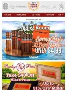 Big Deals! On Drew Estate， Rocky & Aging Room ?