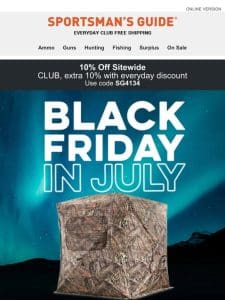 Black Friday in July Blowout: Up to 50% Off Hunting Blinds & More