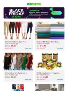 Black Friday in June Alert – Up to 80% Off