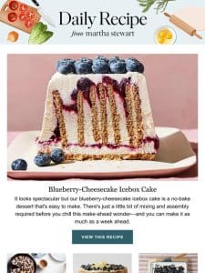 Blueberry-Cheesecake Icebox Cake