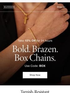 Bold & Boxed – 15% OFF