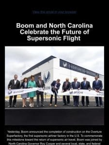 Boom and North Carolina Celebrate the Future of Supersonic Flight