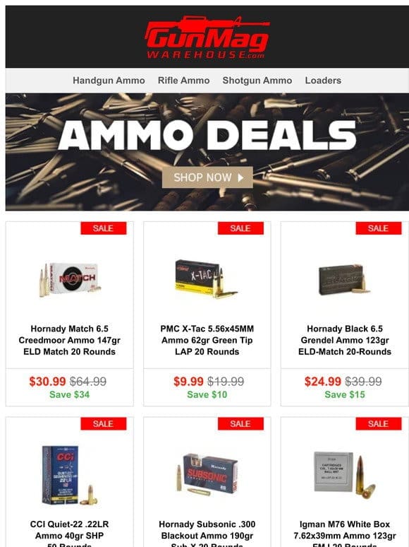 Boost Your Accuracy | Hornady Match 6.5 Creedmoor 147gr 20rd Box for $31