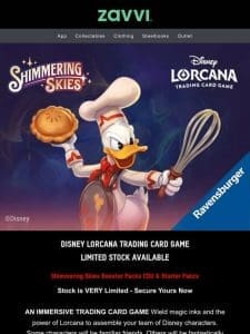 Brand New! Disney Lorcana Shimmering Skies [Disney TCG Release]