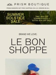 Brand We ❤️: Le Bon Shoppe