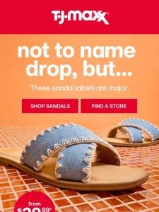 Brand-name SANDALS ??