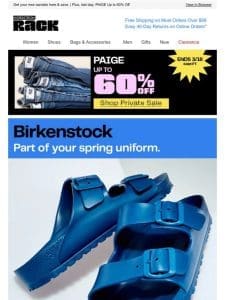 Bring in spring with fresh Birkenstocks