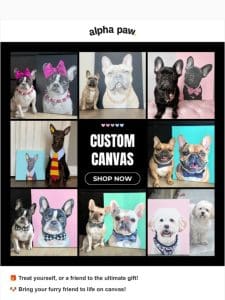 Bring your dog to life on canvas ?