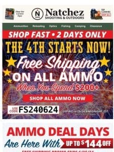 Bulk 9mm & 5.56 on Sale + Free Shipping