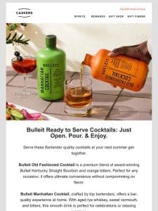 Bulleit Cocktails: Ready-to-serve for summer fun!