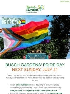Busch Gardens Williamsburg Pride Day 7/21  ️