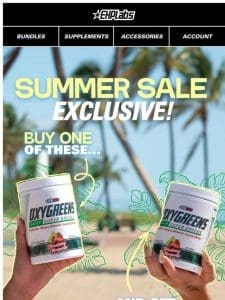 ? Buy ONE OxyGreens. Get the second FREE.