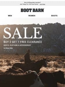 Buy Two Get One Free Boots Ends Today