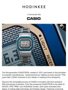 CASIO’s 50th Anniversary Watchmaking Collection: Revisiting CASIO’s Roots