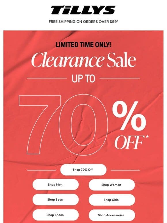 ? CLEARANCE SALE → 70% Off Extended Limited Time!