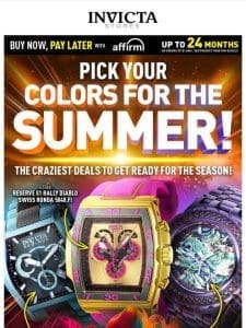 ?COLORFUL DEALS??To Get Ready For The SUMMER???