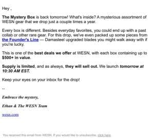 COMING TOMORROW: The Mystery Box