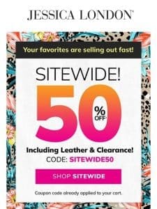 ? CONFIRMED: 50% OFF SITEWIDE!