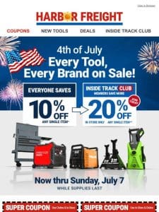 COUPON INSIDE! Unlock 10% Off Every Tool & Every Brand