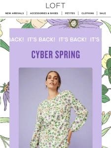 CYBER IS BACK! (+ NEW DRESSES)