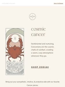 Cancer Sign- it’s your time ♋