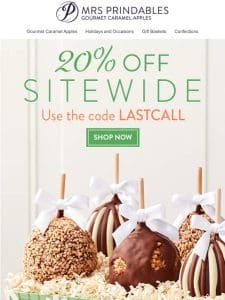 Caramel Apple Gifts on Sale ? 20% Off Today