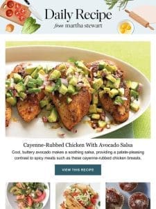 Cayenne-Rubbed Chicken With Avocado Salsa