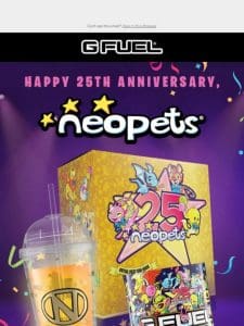 Celebrate 25 Years of Neopets Magic with G FUEL’s 25th Anniversary Collector’s Box!