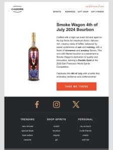 Celebrate 4th of July Boldly with Smoke Wagon Bourbon!