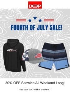 Celebrate July 4th Weekend with 30% OFF!
