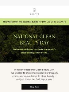 Celebrate National Clean Beauty Day!