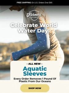 Celebrate World Water Day with Our New Aquatic Sleeves!