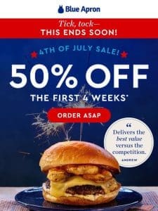 Celebrate the 4th with 50% OFF for 4 weeks!