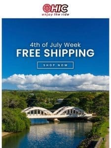 Celebrating Independence Day All Week – FREE Shipping!
