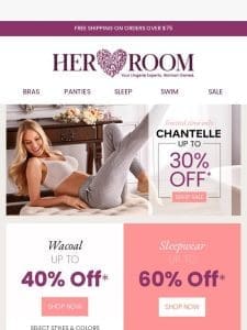 Chantelle Up to 30% Off & More Amazing Deals!