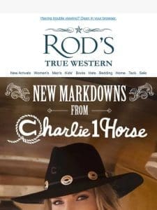 Charlie 1 Horse Hats–Now On Sale!