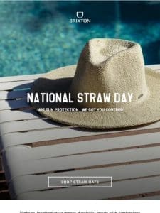 Chasing The Sun: National Straw Day!