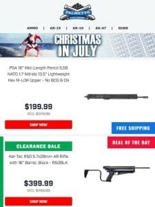 Christmas Came Early! | Kel-Tec R50 5.7x28mm Rifles For Only $399.99! Limited Quantities Available!