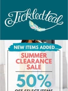 Clearance Sale Alert!