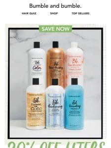 Clock is ticking on 20% off liter-size faves ?