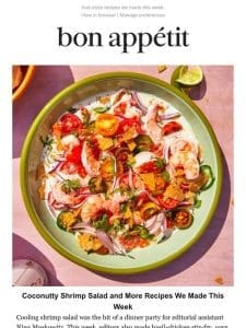 Coconutty shrimp salad