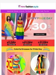 Colorful looks for pride-day Sitewide 30%OFF‼️