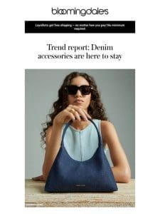 Coming in hot: Denim accessories
