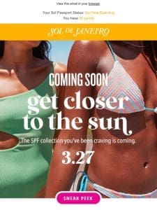 Coming soon: instant radiance + sun protection ?????