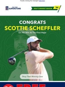 ? Congrats Scottie Scheffler!