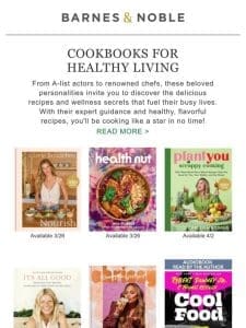 Cookbooks for Healthy Living