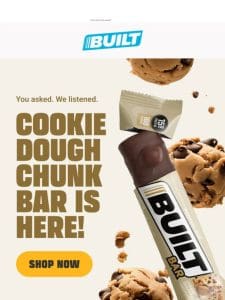 Cookie Dough Chunk Bar is HERE!